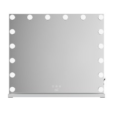 Hollywood Vanity Touch Wall Mounted and Freestanding Mirror with 16 LED Bulbs